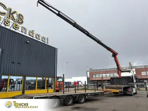 Broshuis PALFINGER 17502 PALFINGER 17502 5x + EXTENTABLE 3M + 3x AXLE STEERING + REMOTE + OWN ENGINE! CRANE 2009!