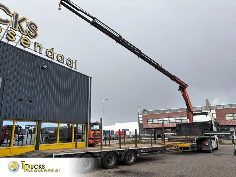 Broshuis PALFINGER 17502 PALFINGER 17502 5x + EXTENTABLE 3M + 3x AXLE STEERING + REMOTE + OWN ENGINE! CRANE 2009!