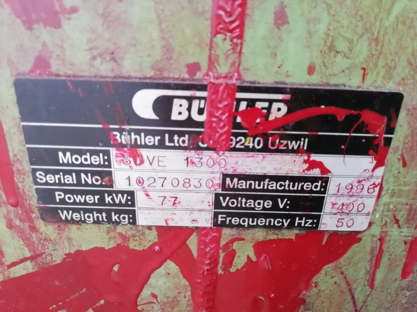 Bühler SDVE-1300 - Three roll mill - 2