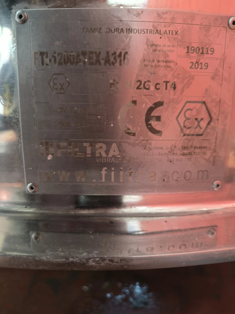 ATEX VIBRATORY SCREENER FOR LIQUIDS/SOLIDS FILTRA FTI1200