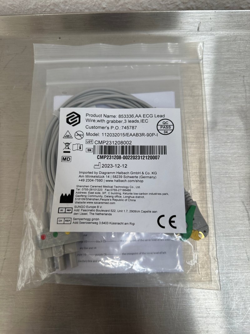 Halbach GmbH 112032015 EAAB3R-90P- EKG-Patientenkabel