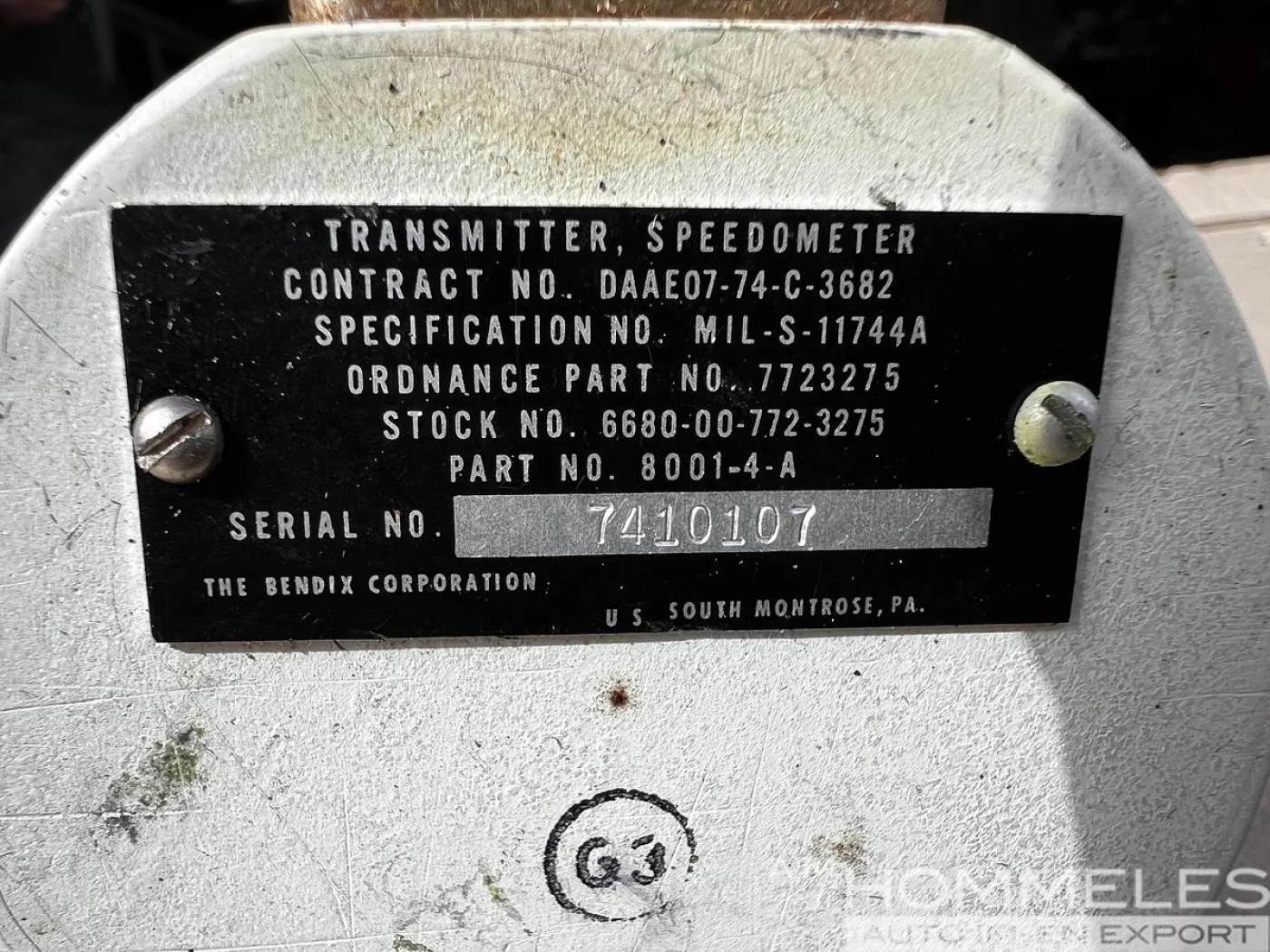 TRANSMITTOR, SPEEDOMETER 8001-4-A - 4