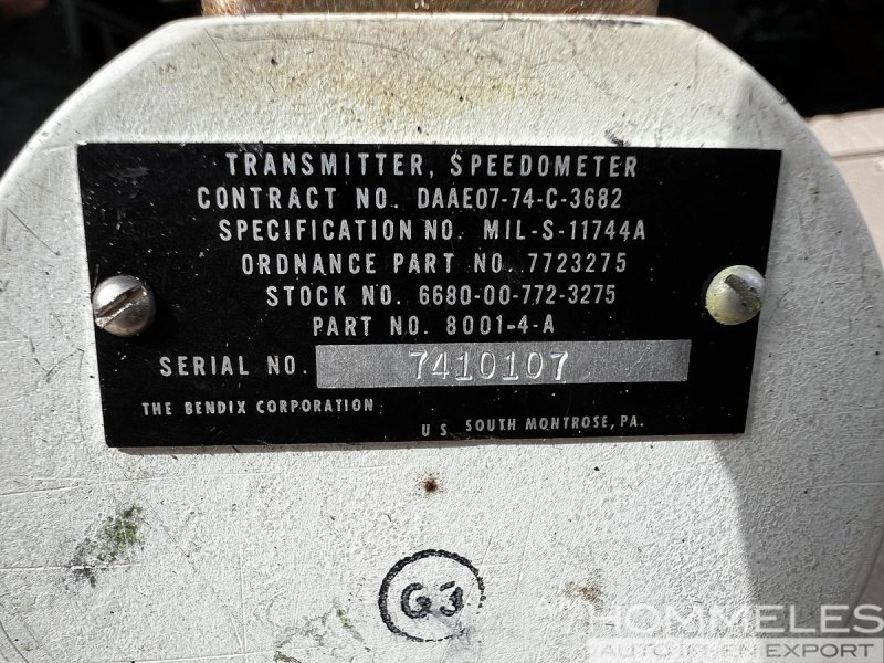 TRANSMITTOR, SPEEDOMETER 8001-4-A