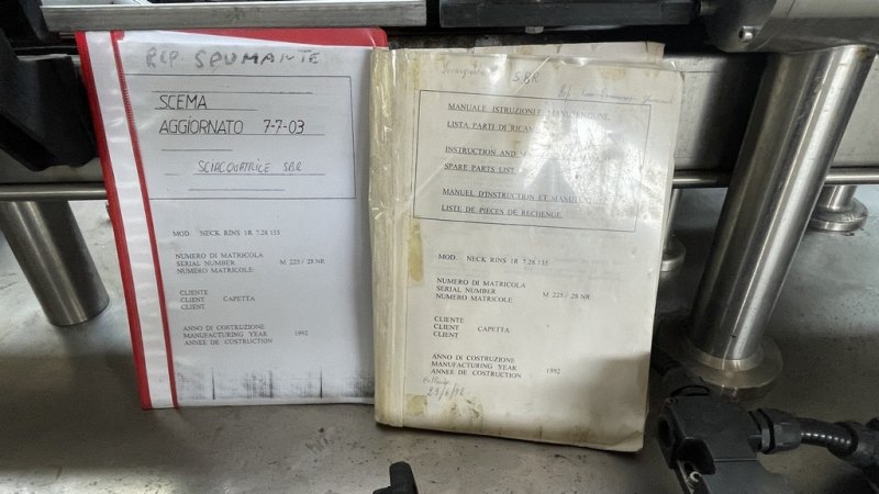 RINSER MACHINE, MODEL SBR BERTOLASO 28 NOZZLES, SECOND-HAND MACHINE