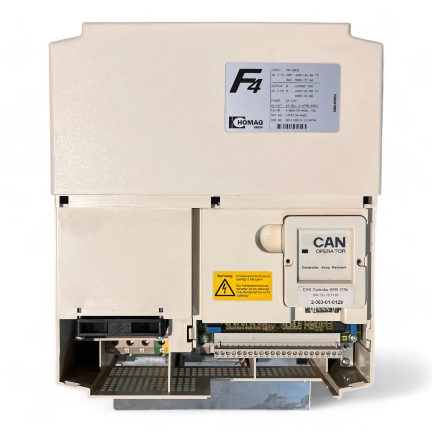 KEB Homag 17F4C1H-4A02 29 kVA , 18,5 kW Frequenzumrichter Inverter 4-008-39-0601 - 1
