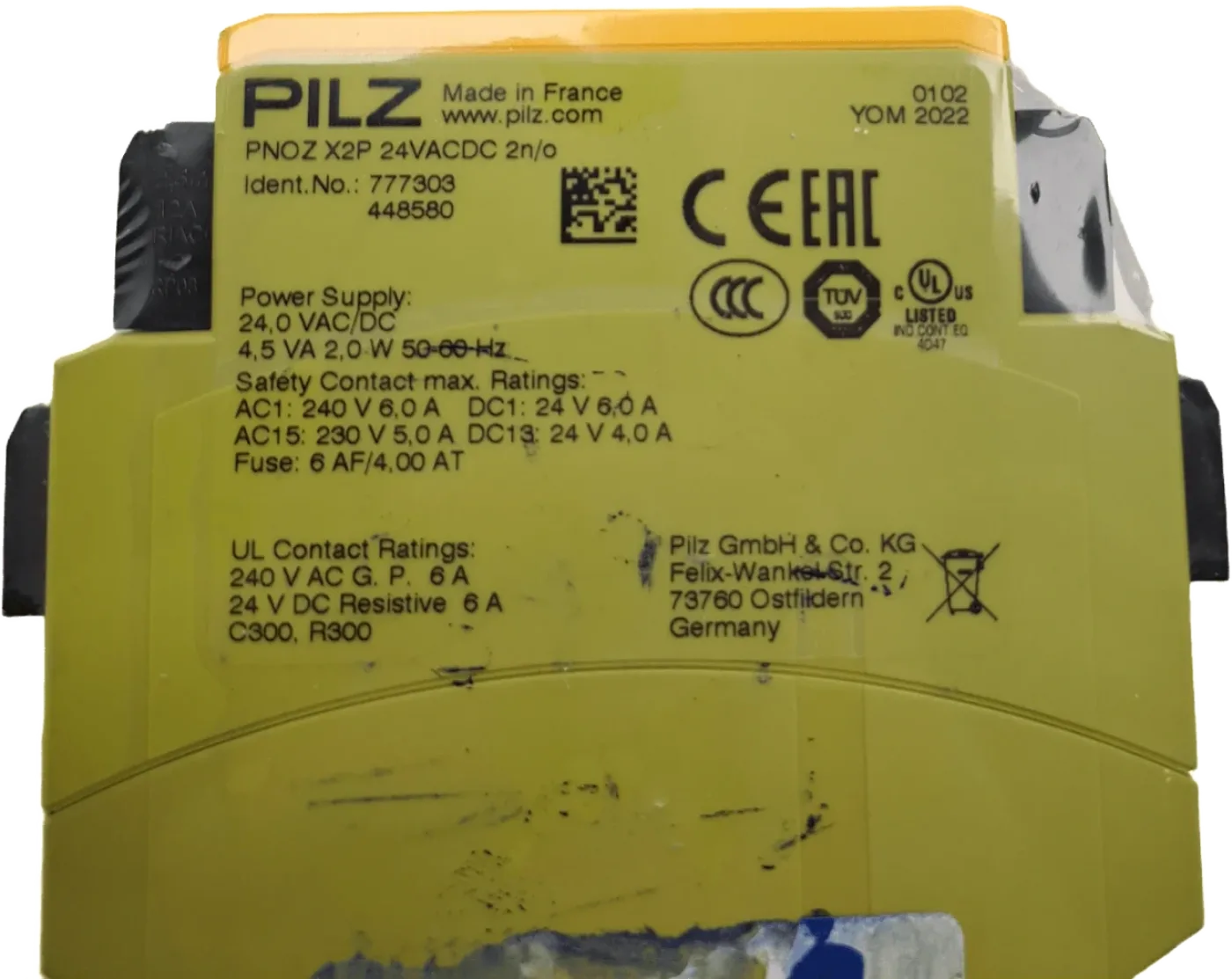 Pilz PNOZ X2P 24VACDC 2n/o - 3