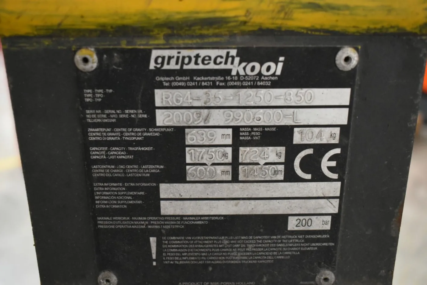 Teleskopgabel Griptech GRPTECH RG4 35 1250/850 (2009) - 3