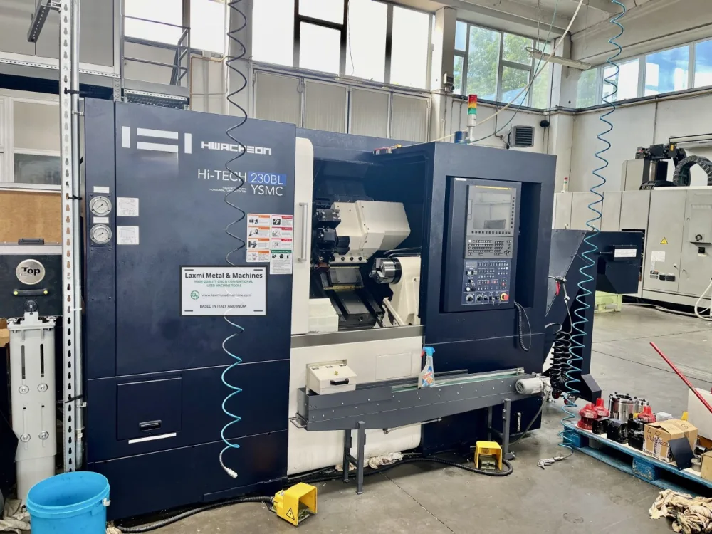 6 AXIS CNC TURNING CENTER, HWACHEON - HITECH 230BL YSMC - Laxmi Metal & Machines, Rohtak
