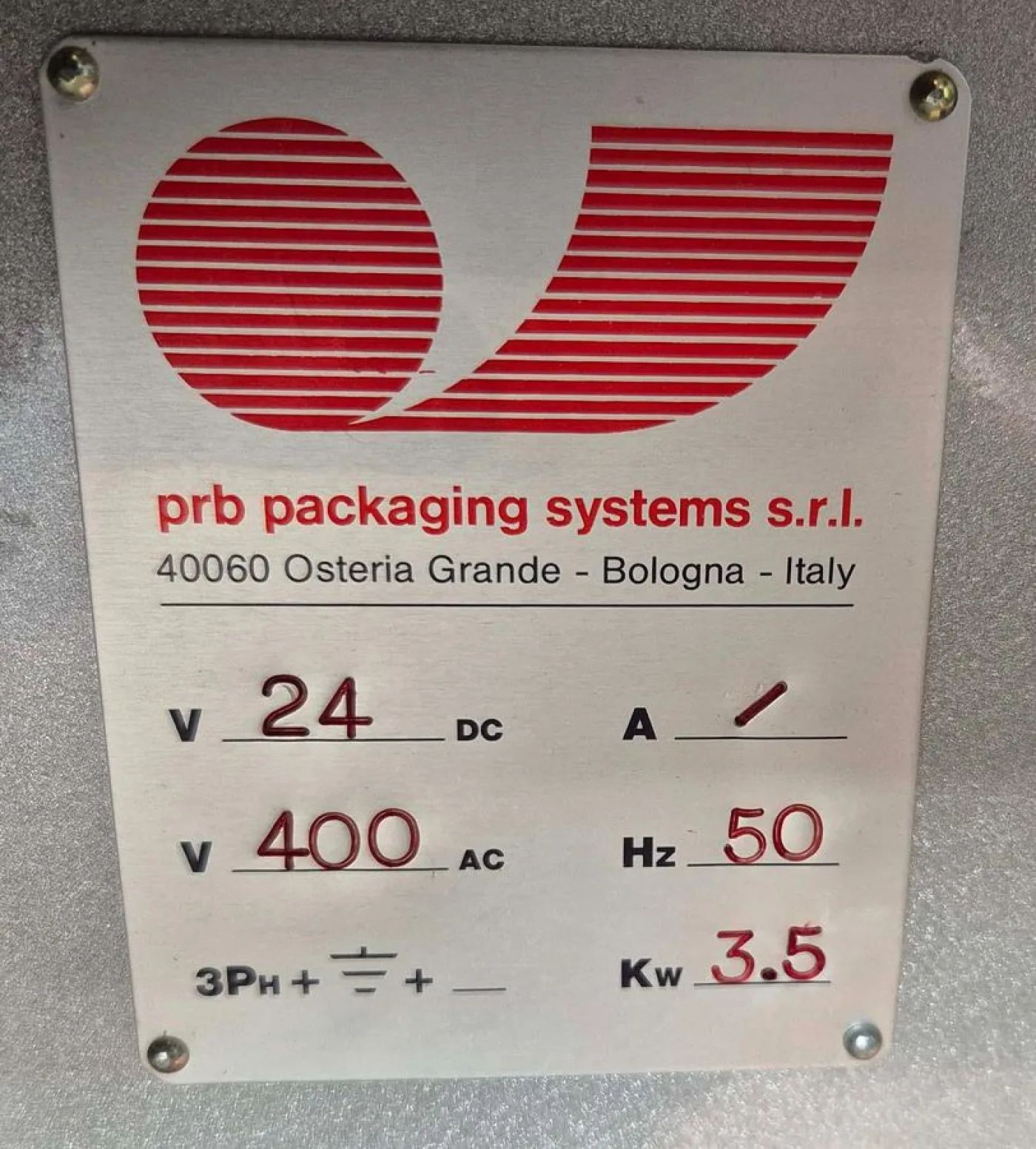 PRB Packaging Systems s.r.l. Verpackungsmaschine FAR 2001 - 8