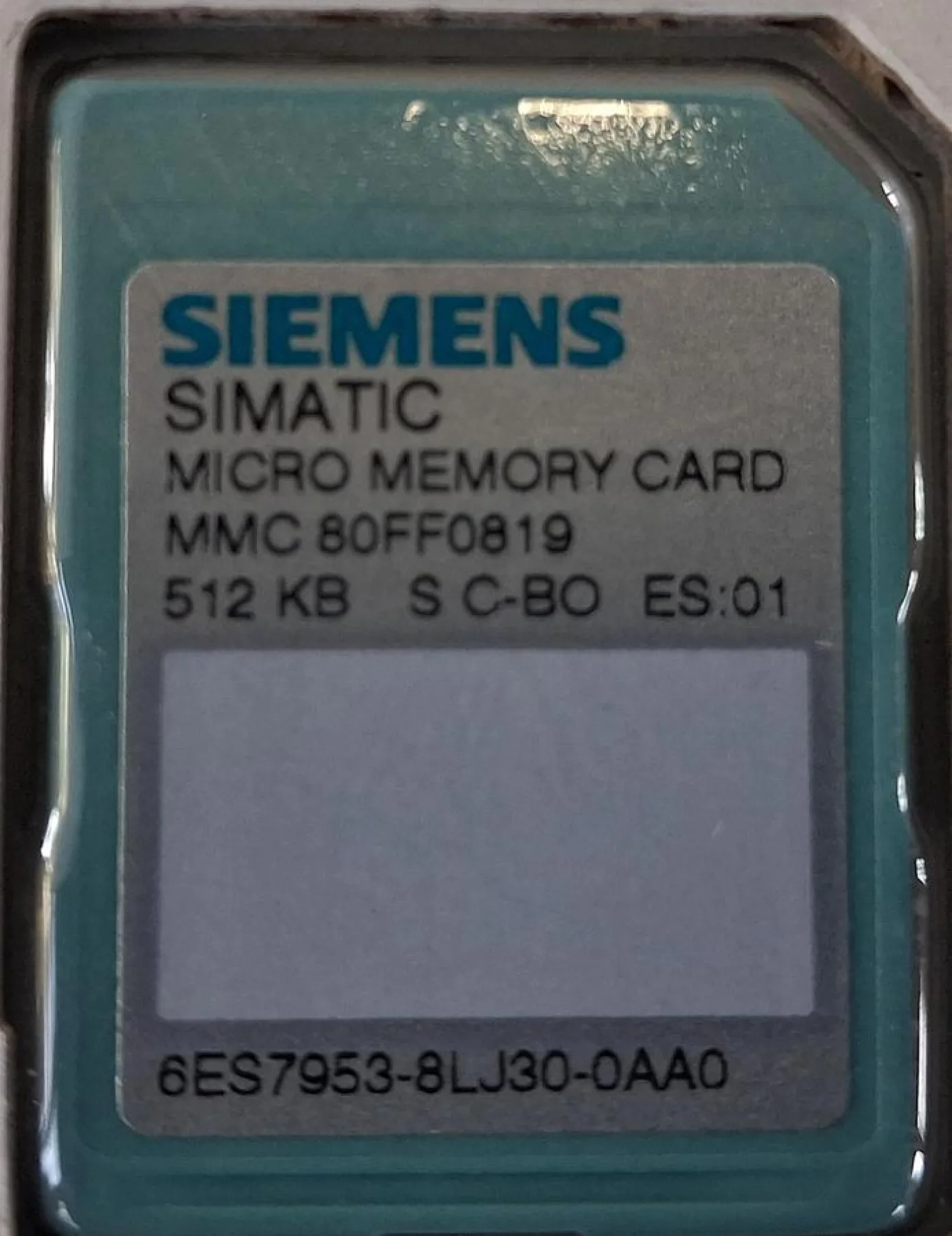 Siemens SIMATIC Micro Memory Card (MMC) 6ES7 953-8LJ30-0AA0 - 2