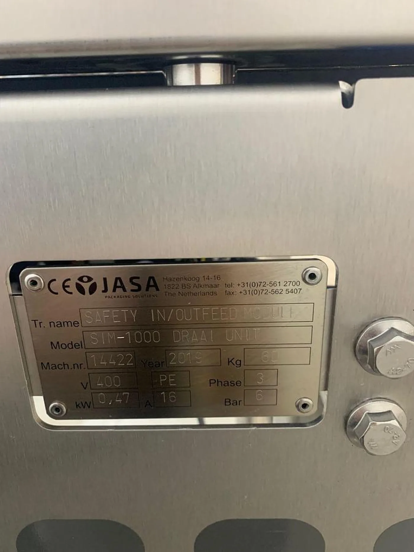 2019 Jasa Verdeelband, type SIM-1000 - 7