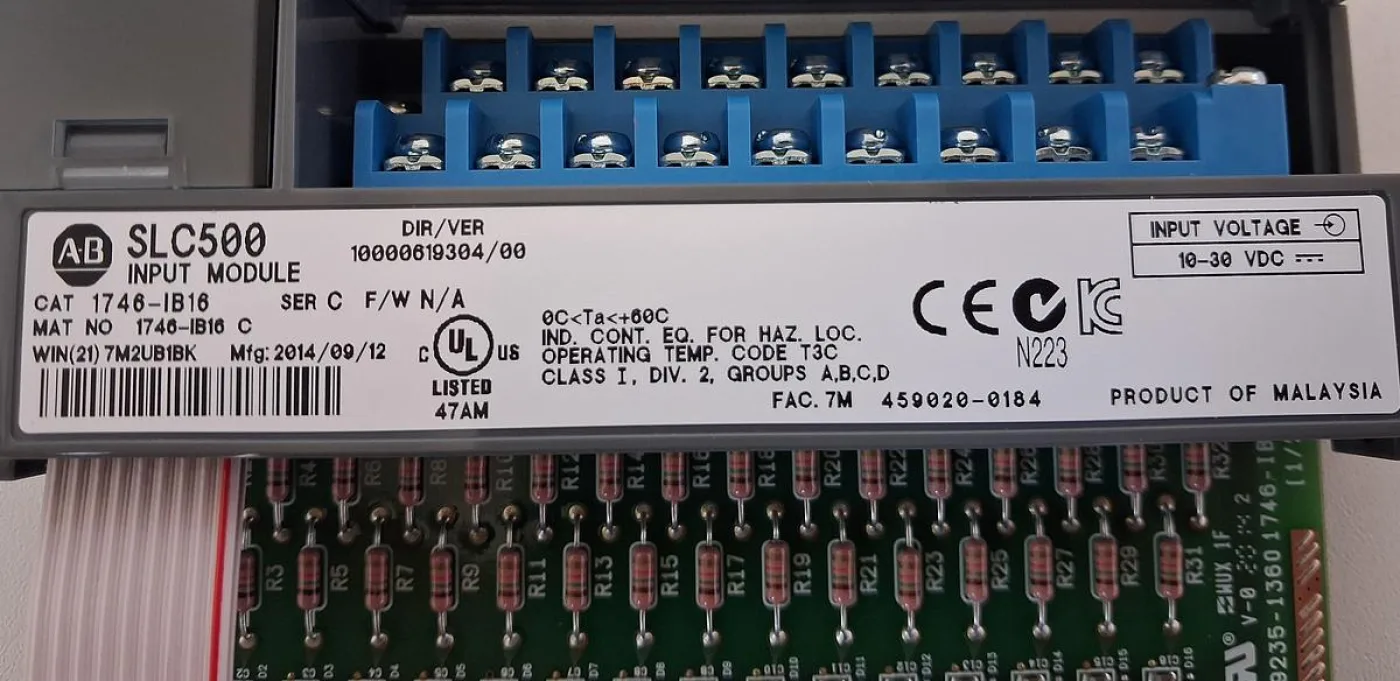 Allen-Bradley SLC 500 1746-IV16 DC Sink Input Module - 4