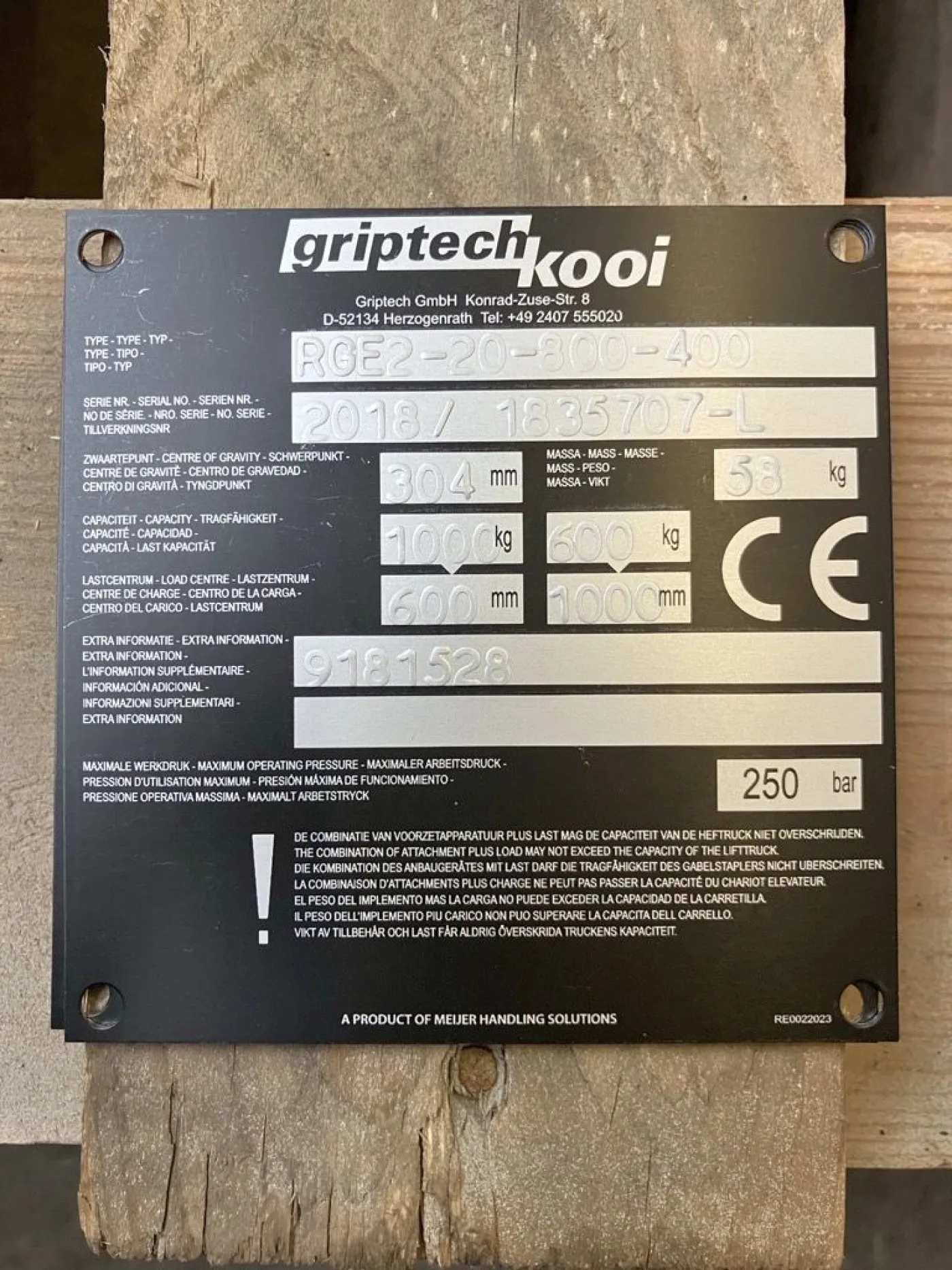 Teleskopgabel Griptech RGE2 20 800/400 (2019) - 3