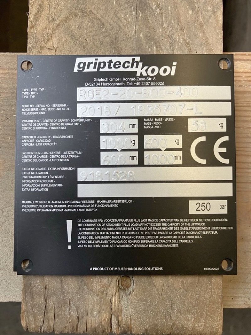 Teleskopgabel Griptech RGE2 20 800/400 (2019)