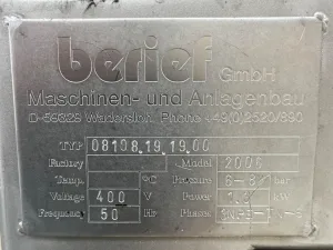 Berief 1500 Ltr - Stirring vessel