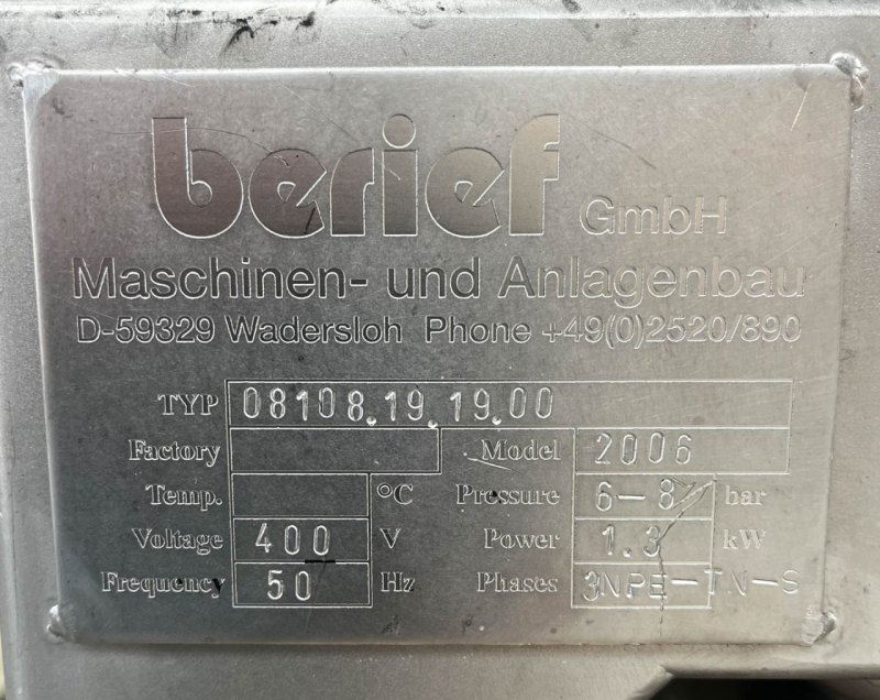 Berief 1500 Ltr - Stirring vessel