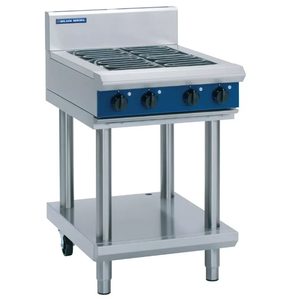 Blue Seal Evolution Leg Stand Cooktop 4 Element Electric 600mm E514D-LS - islandcatering