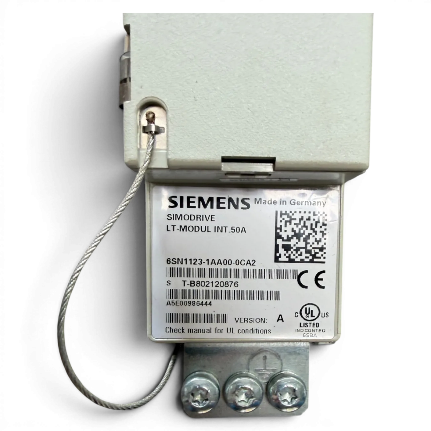 SIEMENS SIMODRIVE LT-MODUL INT.50A 6SN1123-1AA00-0CA2 mit Einschubmodul 6SN1118-0AA11-0AA1 für IMA 610 V X-Achse - 3