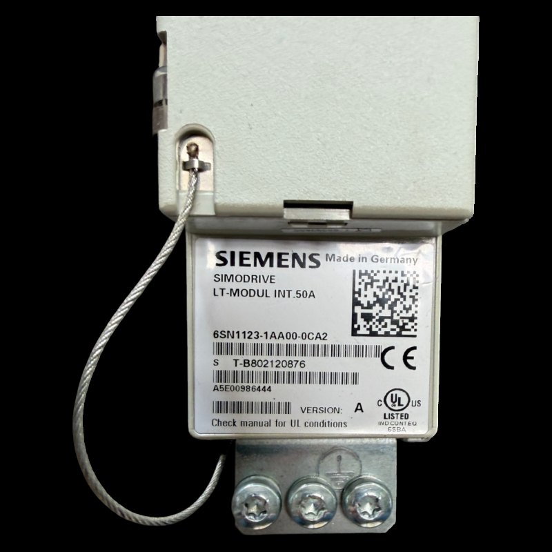 SIEMENS SIMODRIVE LT-MODUL INT.50A 6SN1123-1AA00-0CA2 mit Einschubmodul 6SN1118-0AA11-0AA1 für IMA 610 V X-Achse