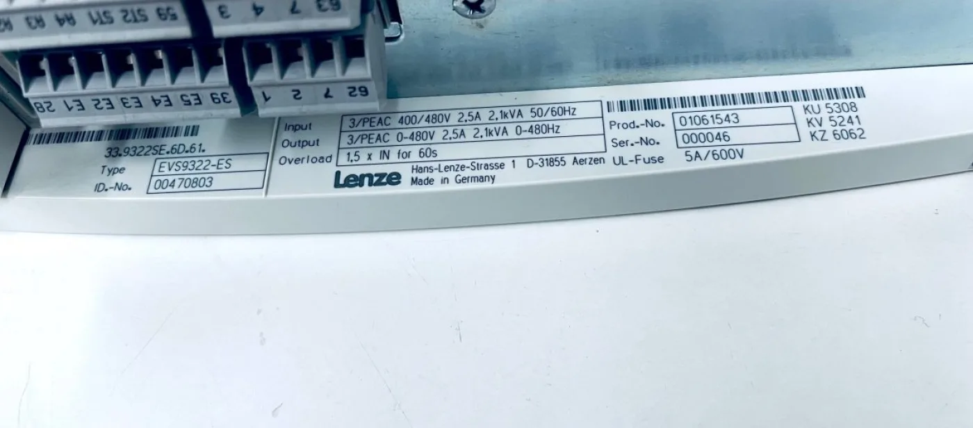 Lenze EV59322-ES Profibus-DP 000046 - 4