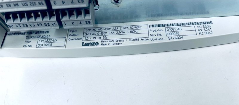 Lenze EV59322-ES Profibus-DP 000046