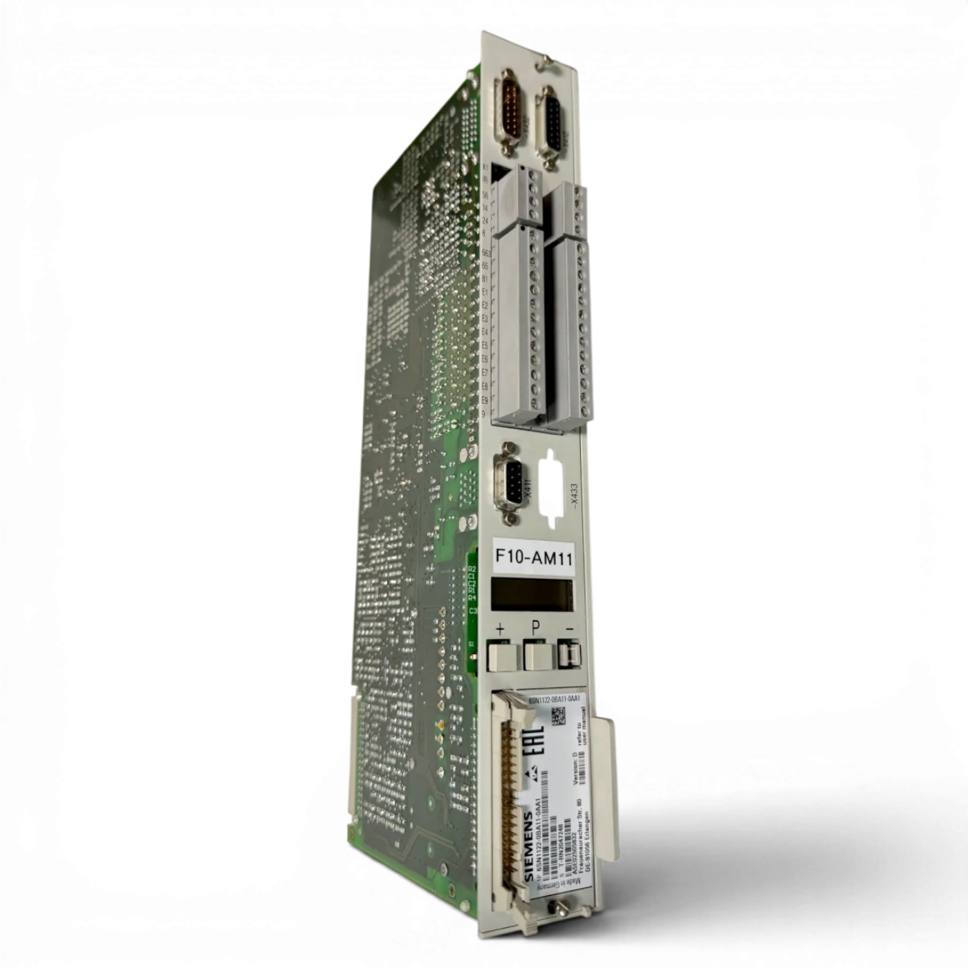 Siemens SIMODRIVE Regelungsbaugruppe Art.-Nr. 6SN1122-0BA11-0AA1 Seriennummer T-RN2047248 - 2