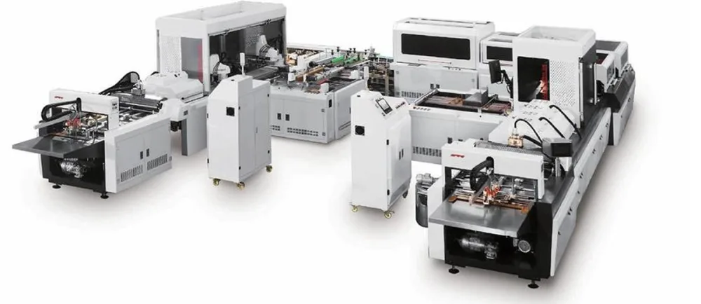 Línea Automática para Estuches de Tapa Dura JDS QFM 460 / JDS QFM 600