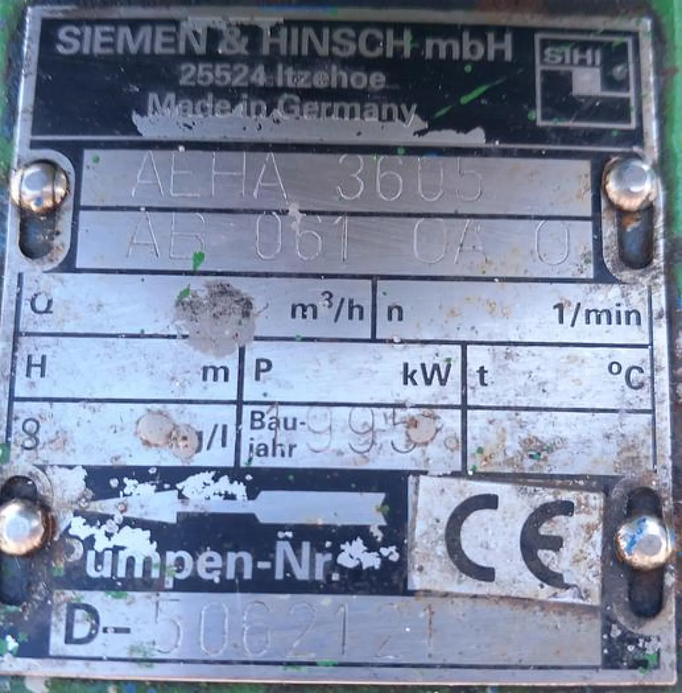 Bomba Siemens AEHA 3605 - 3
