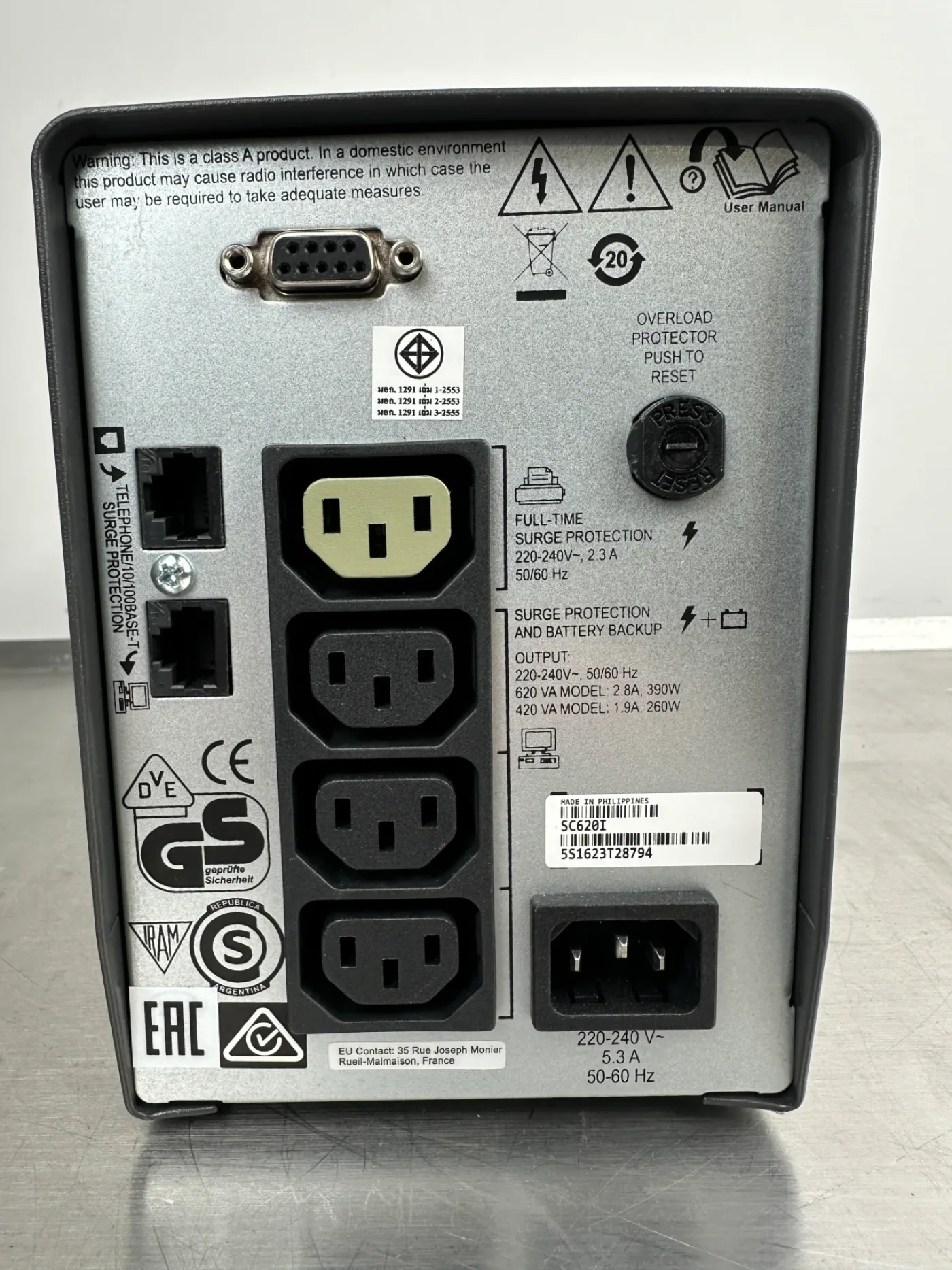 APC Smart-UPS SC 620 – USV 620 VA / 390 W – Modell SC620I - 4