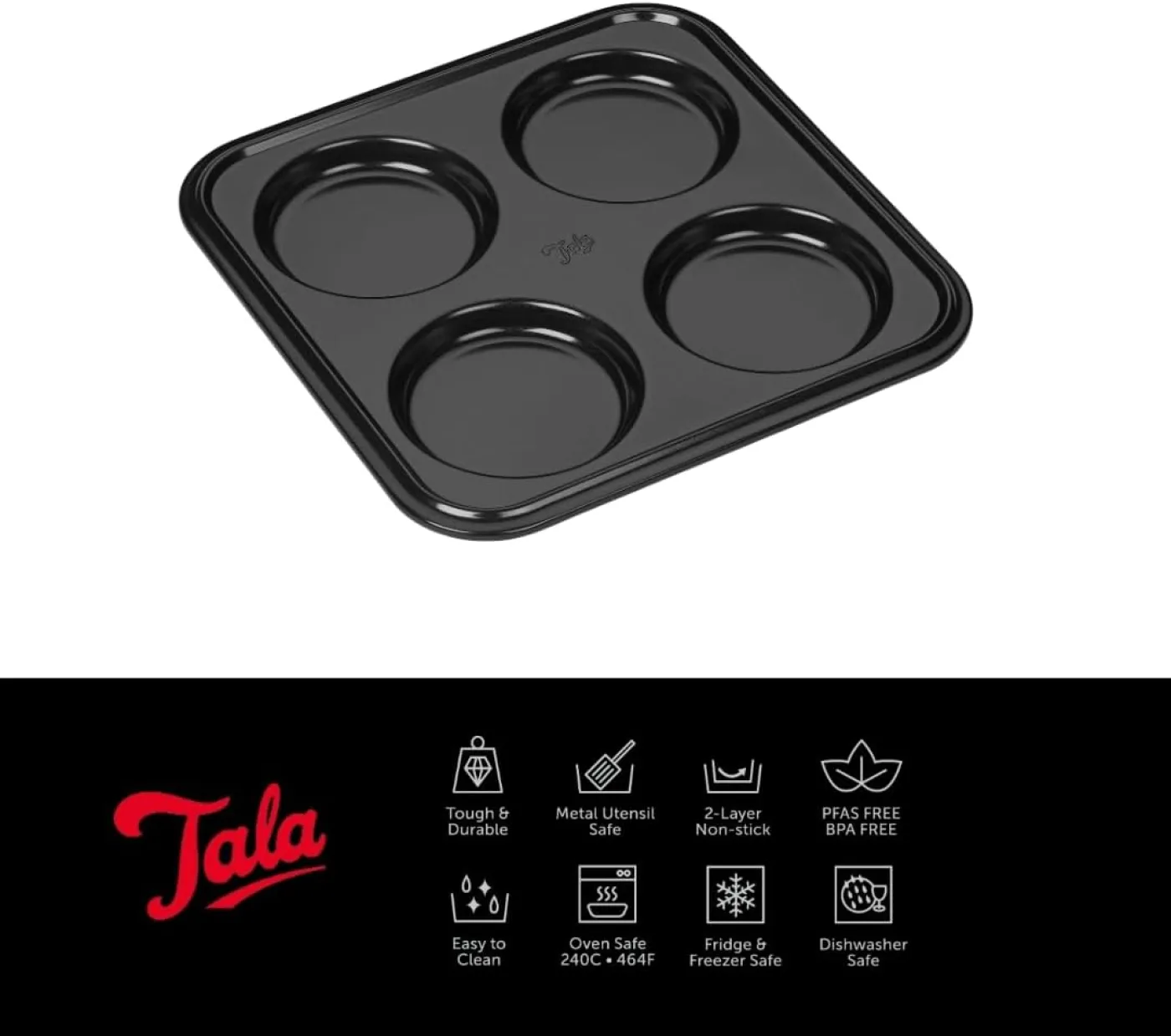 Tala Performance Eclipse Non-Stick Yorkshire pudding tin - islandcatering - 3