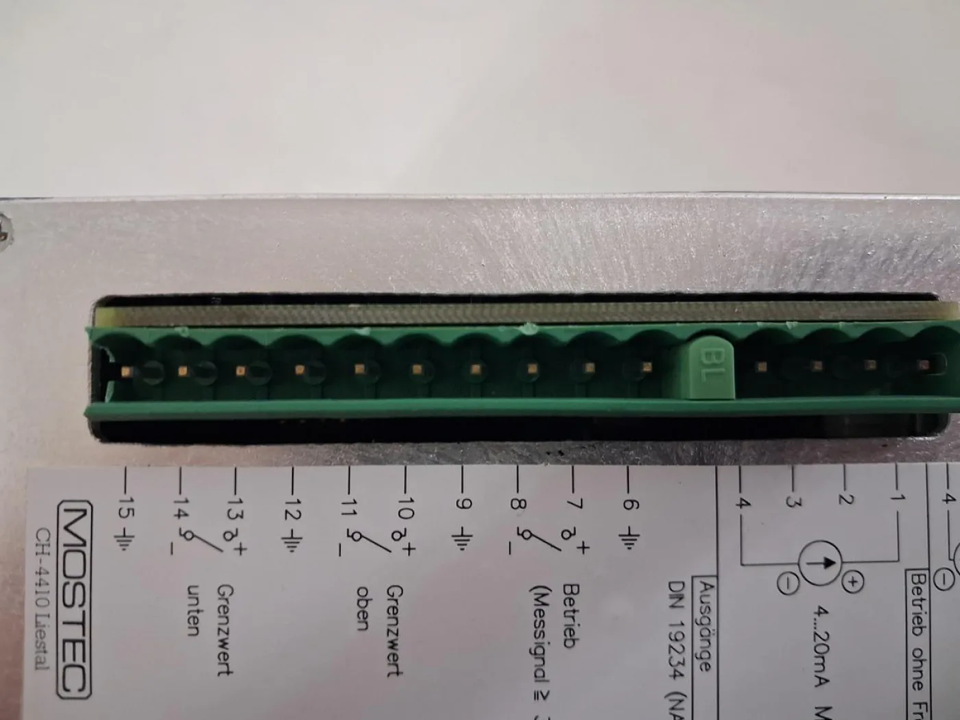 MOSTEC M8725-GV Digital Temperature Indicator 4–20 mA - 6