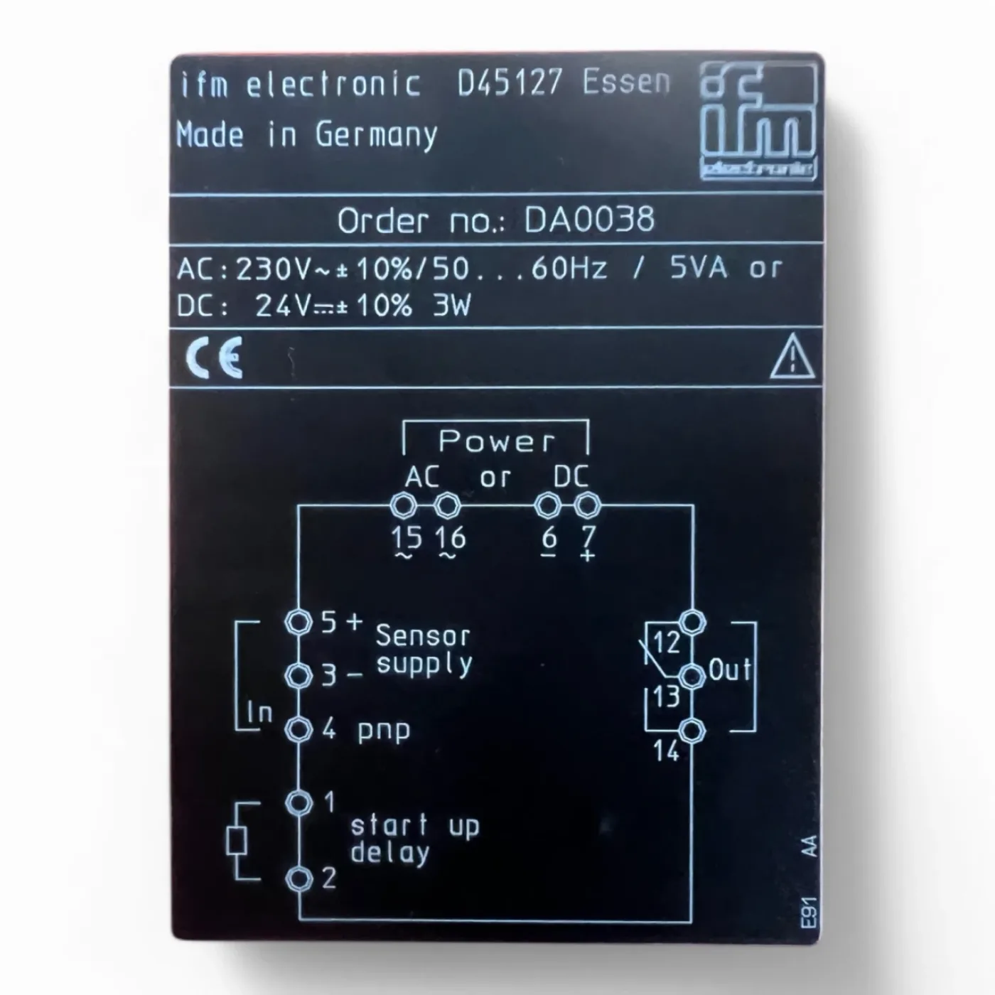 ifm electronic Stillstandswächter DA0025 underspeed monitor A 300 230V - 5