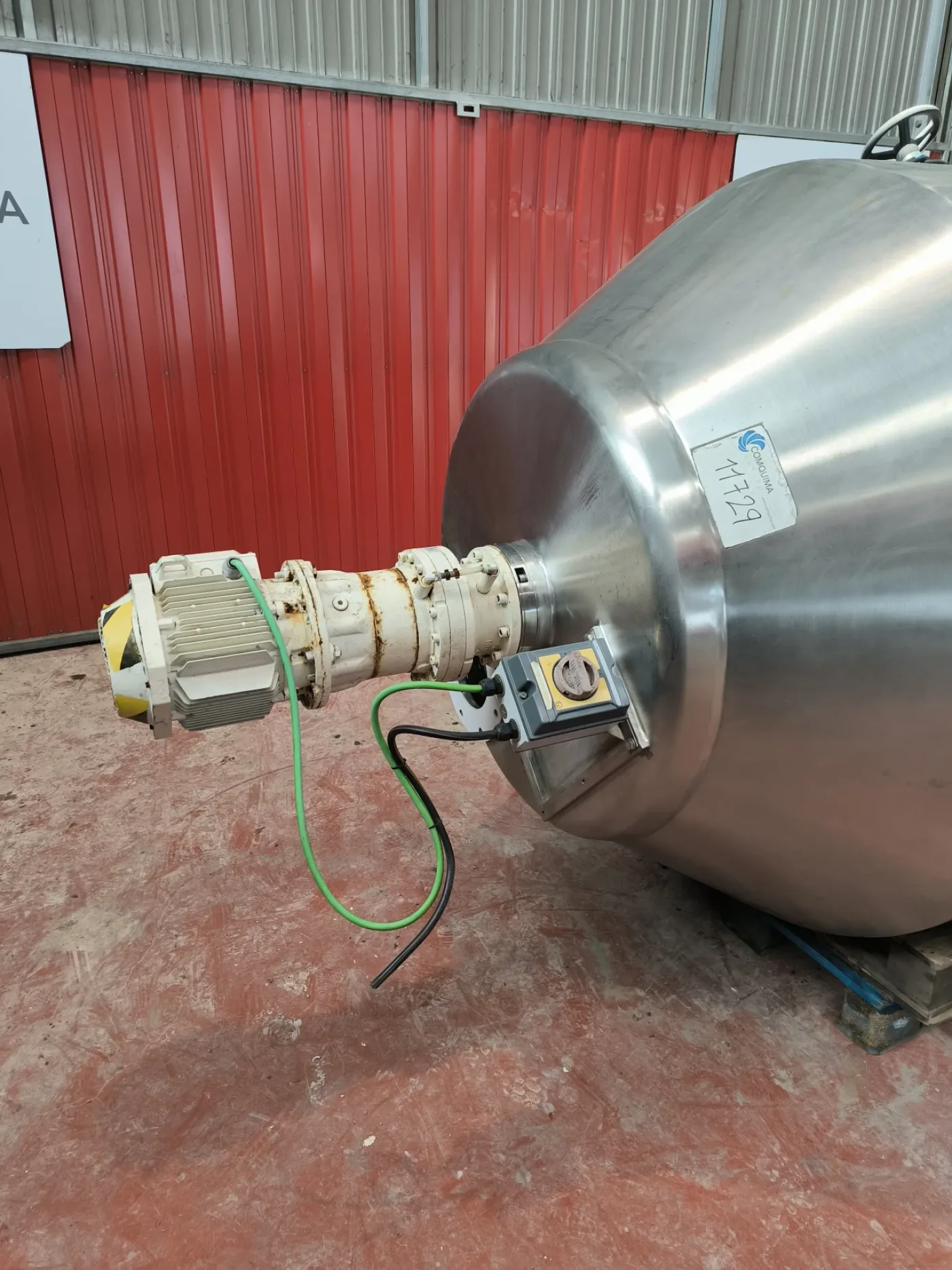 STAINLESS STEEL BUFFER HOPPER E.BACHILLER WITH ATEX AGITATOR - 8