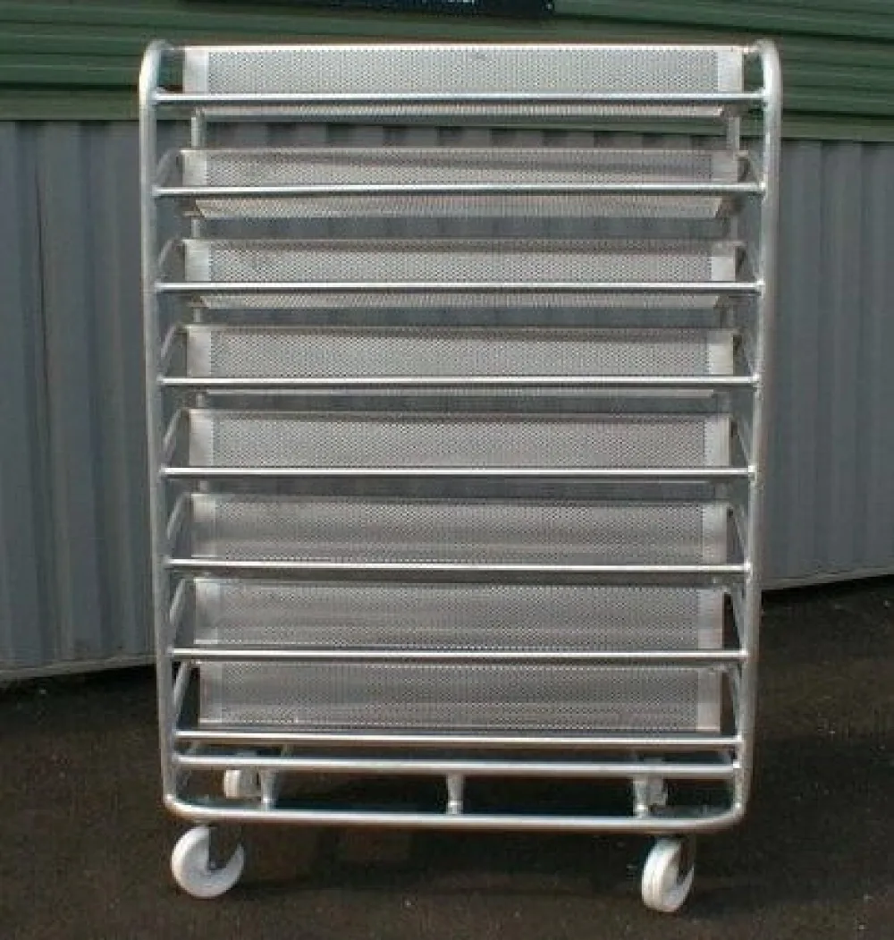 Blast freezing trolley, aluminium, NEW