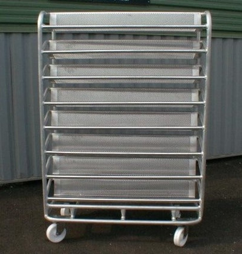 Blast freezing trolley, aluminium, NEW