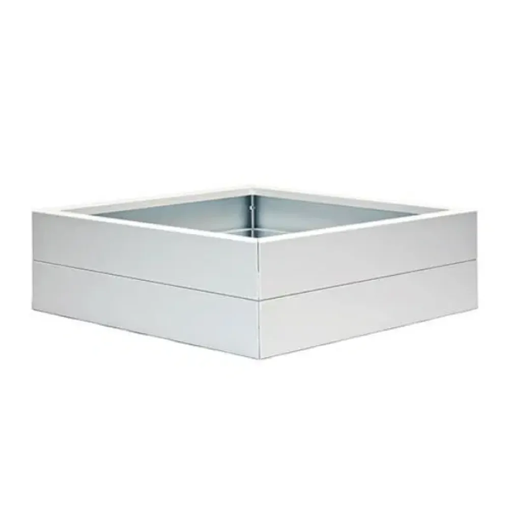 Bloembak Modulair Wit - 28 cm hoog