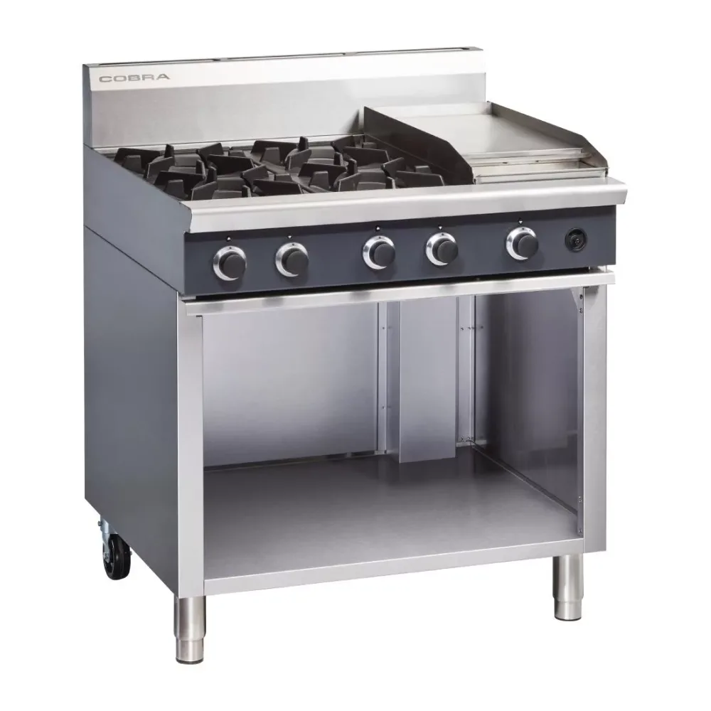 Blue Seal Cobra Propane Gas Range 4 Burner with Griddle C9C/L - islandcatering