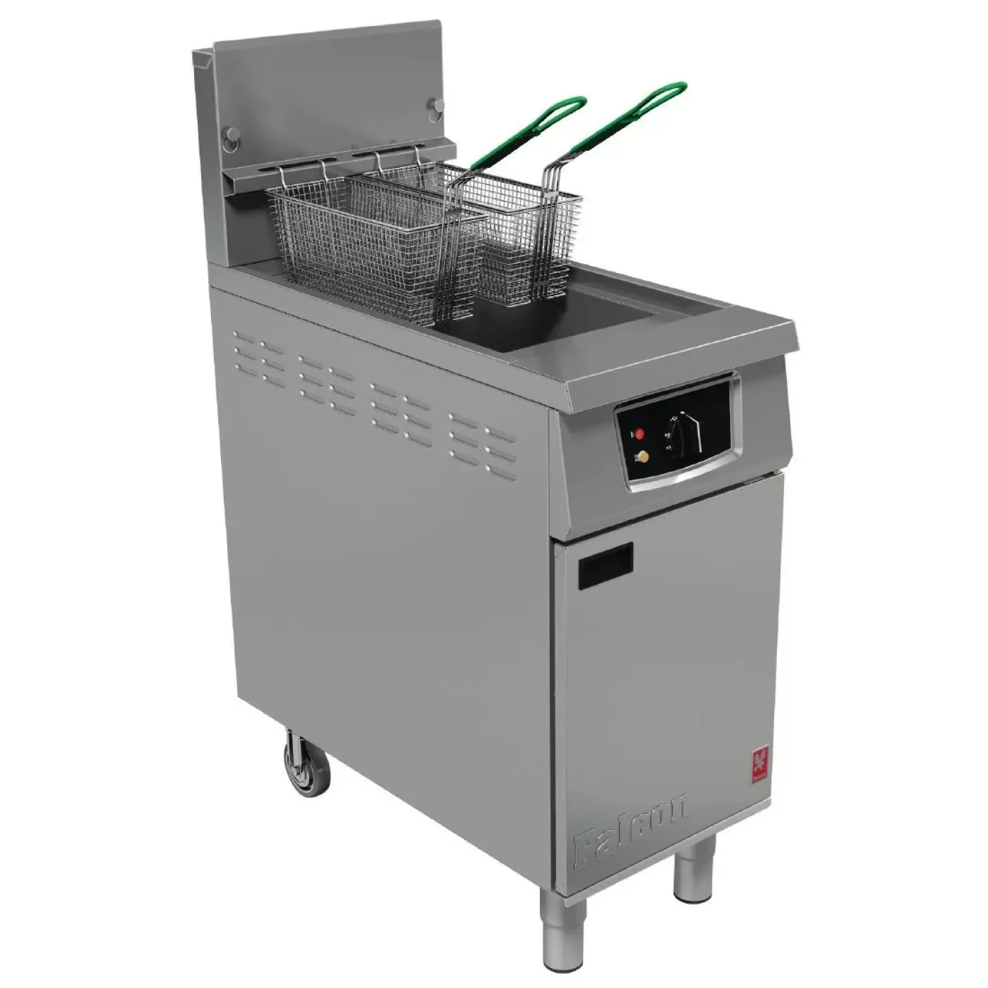 Falcon Single Tank Twin Basket Free Standing Propane Gas Filtration Fryer G401F - islandcatering - 1