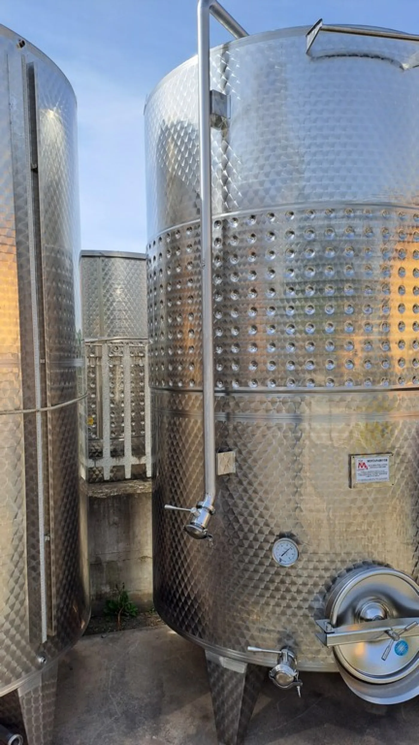 STAILESS STEEL TANK CAPACITY LITERS 5000 (50 HL) STORAGE/VINIFICATION MODEL, CONICAL BOTTOM WITH BAND, NEW EQUIPMENT - 3