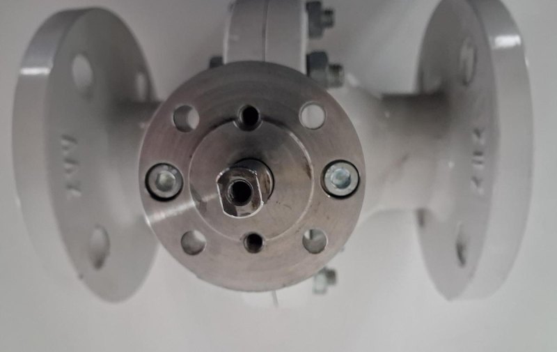 Neotecha Absperrklappe PTFE-ausgekleidet mit Handantrieb DN80 PN16