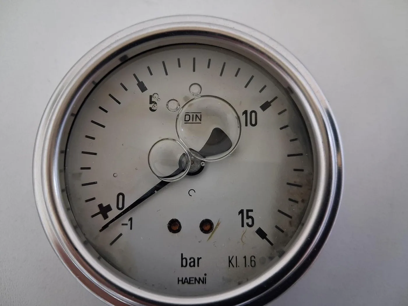 Haenni Druckmanometer -1 bis +15 bar Edelstahl - 2