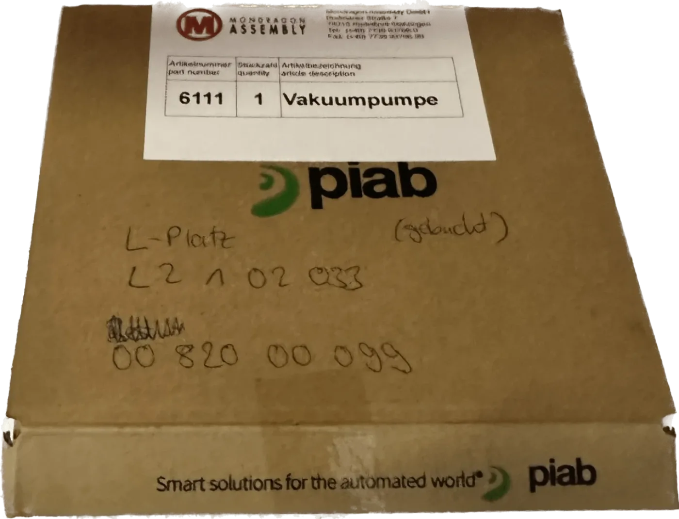 Piab P3010.00.AE.12.AA.00 - 3