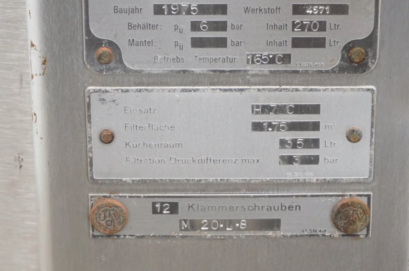 Seitz - Werke RZ 60 A KC - Horizontal plate filter - 4