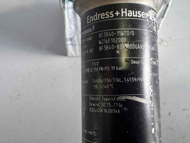 2021 Endress+Hauser Coriolis mass flowmeter