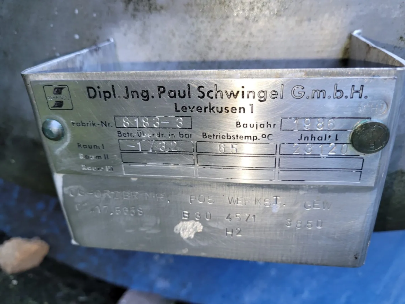 Paul Schwingel 23 m³ - Pression vessel - 3