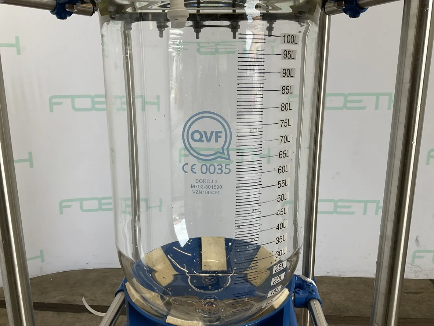 QVF Glasstechnik Vessel 100 L - Vertical tank - 5
