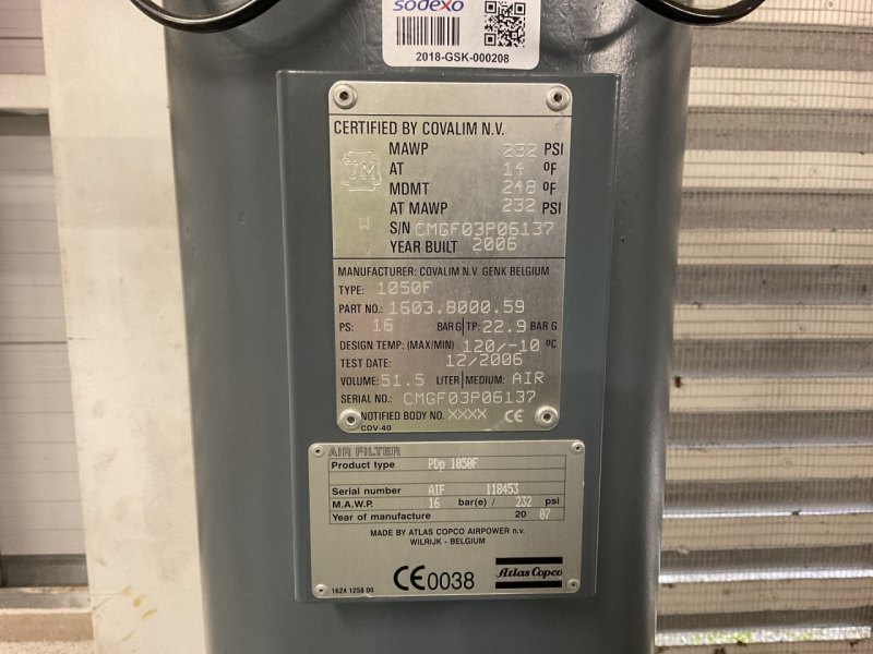 Atlas Copco ZR110 VSD FF Air compressor - Blower