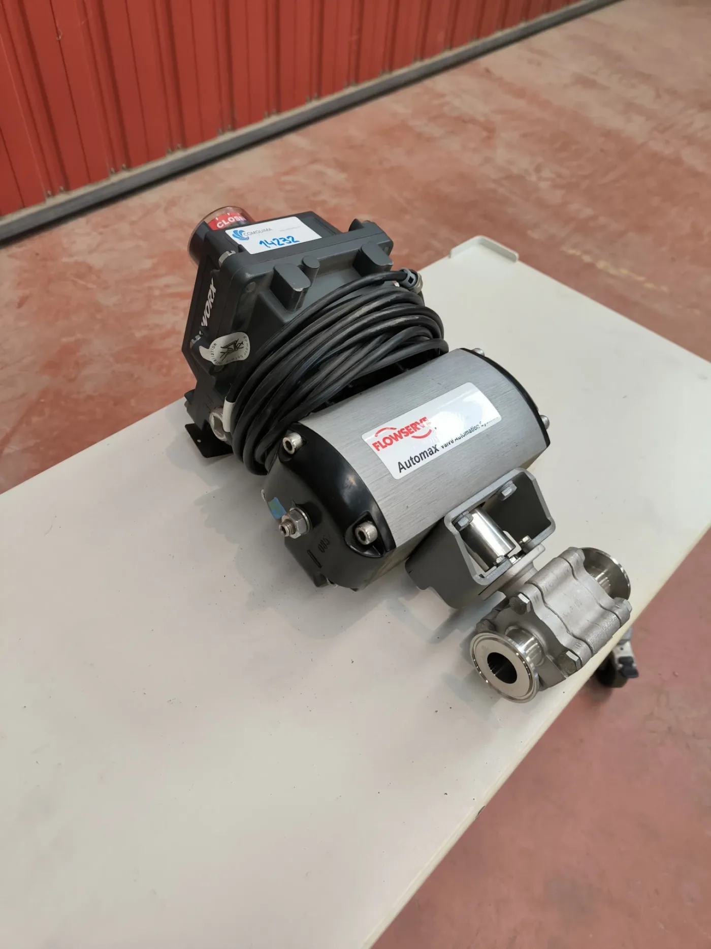 BALL VALVE CLAMP 1" WITH PNEUMATIC ACTUATOR FLOWSERVE AND POSITION SWITCH TOPWORX DXP ATEX - 2