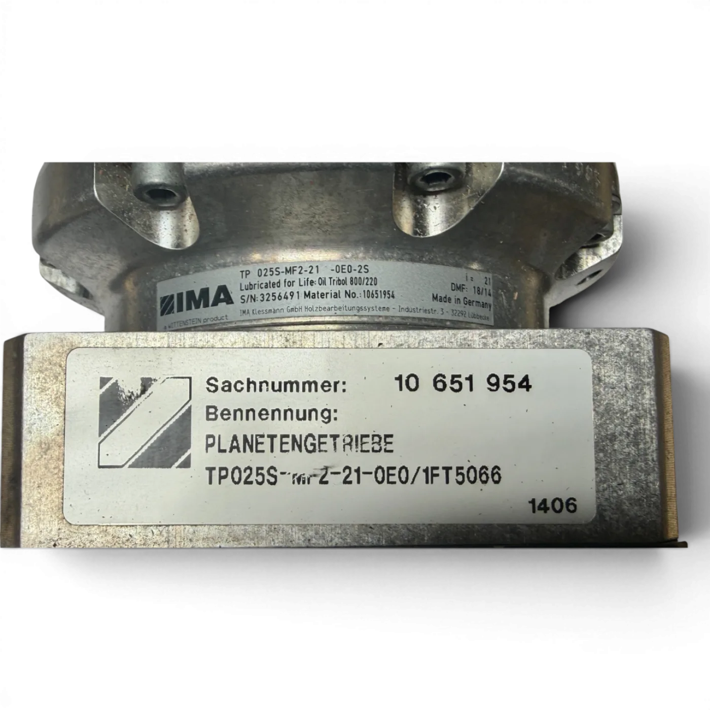 IMA WITTENSTEIN Planetengetriebe TP025S-MF2-21-0E0-2S Art.-Nr. 10651954 - 3