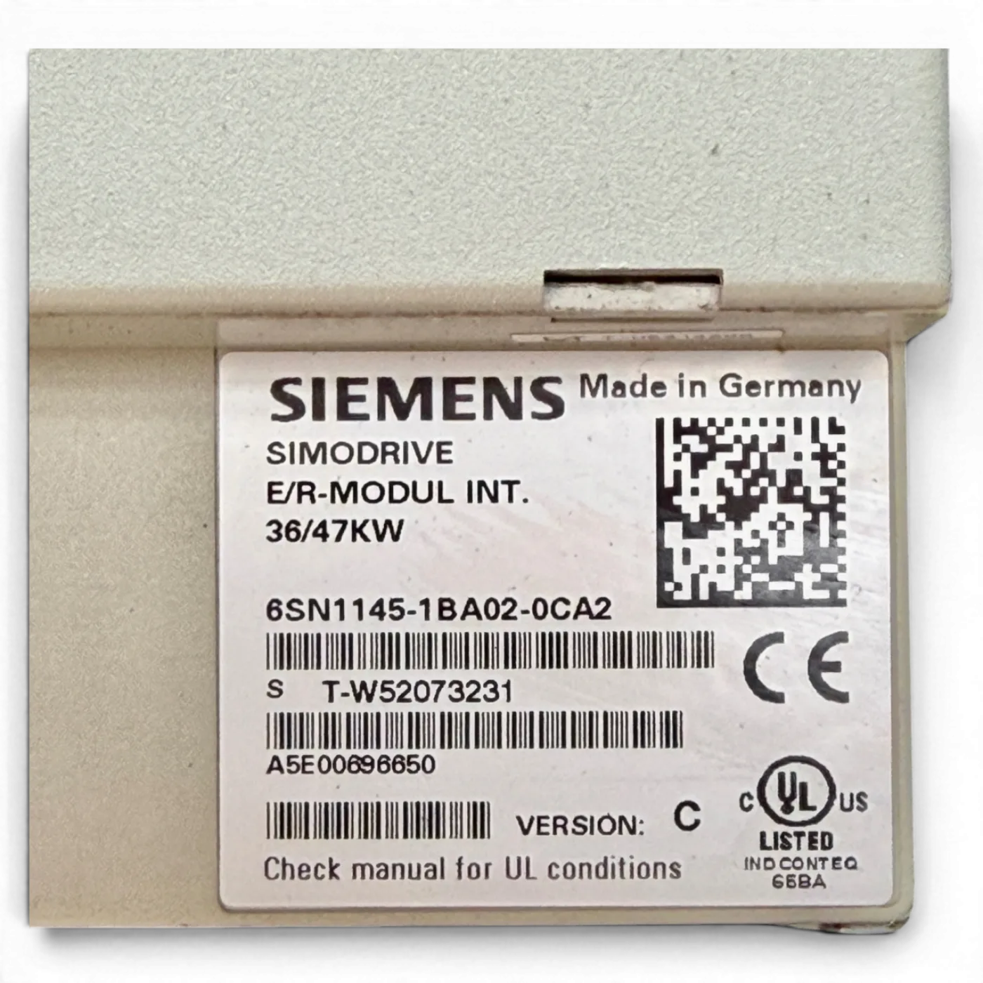 SIEMENS SIMODRIVE 611 E/R Modul INT. 36/47KW Version C Art.-Nr. 6SN1145-1BA02-0CA2 für IMA 610 V - 7